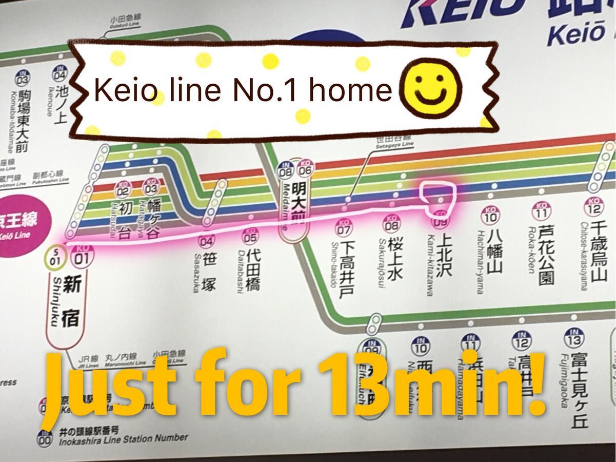 世田谷 大晶家 Direct To Shinjuku For 13Min 上北沢3分 近涉谷新宿 Apartman Tokió Kültér fotó